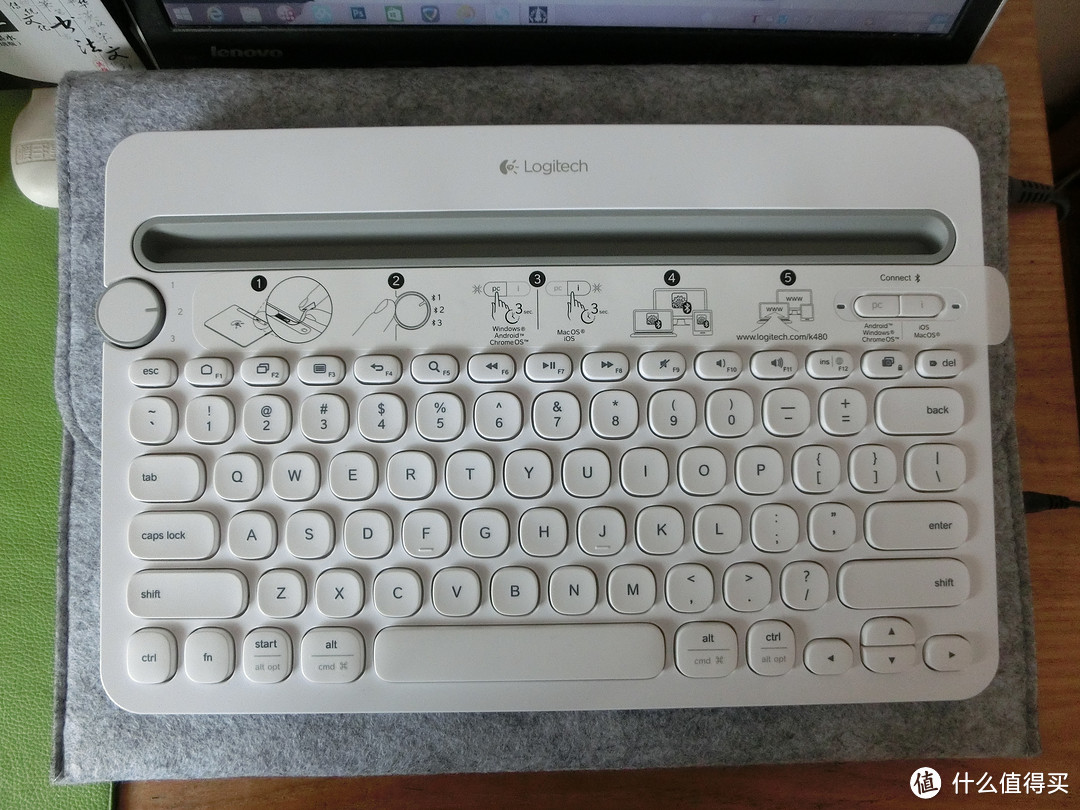 Logitech 罗技 K480 蓝牙键盘入手体验
