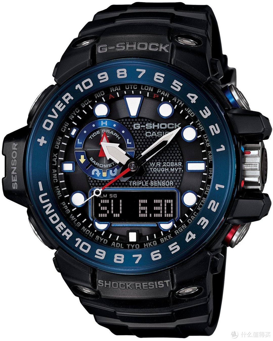 CASIO 卡西欧 G-SHOCK 航海系列 GWN-1000C 男款腕表