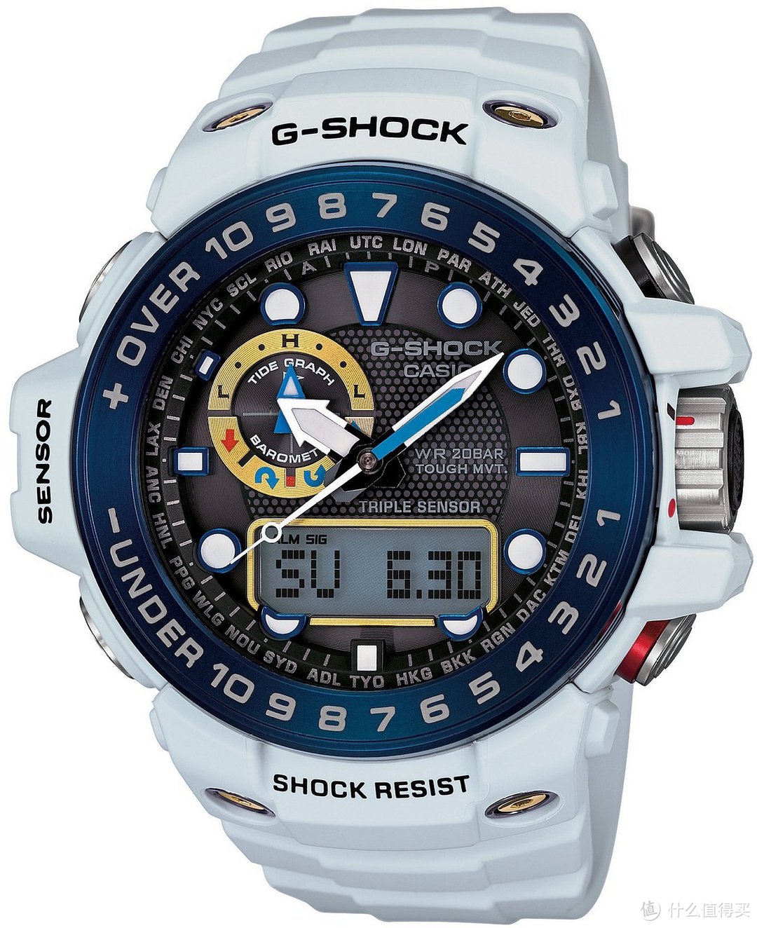 CASIO 卡西欧 G-SHOCK 航海系列 GWN-1000C 男款腕表