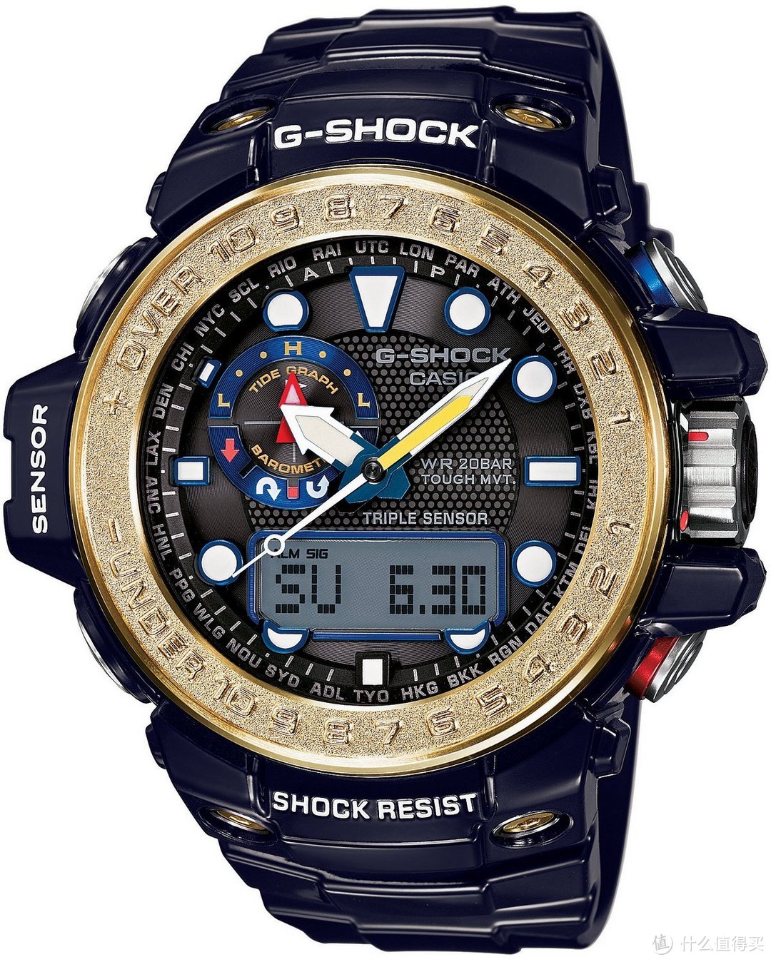 CASIO 卡西欧 G-SHOCK 航海系列 GWN-1000C 男款腕表