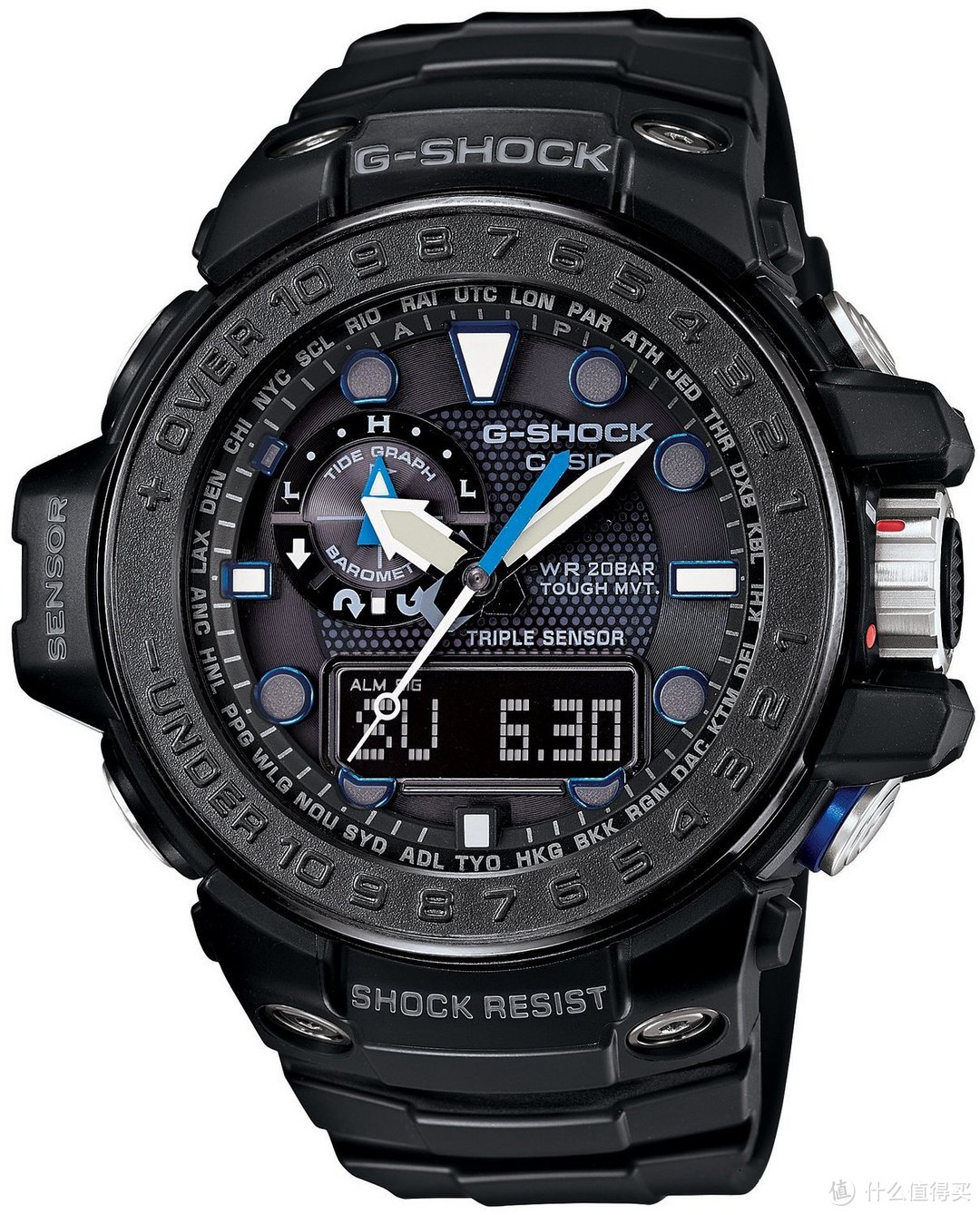 CASIO 卡西欧 G-SHOCK 航海系列 GWN-1000C 男款腕表