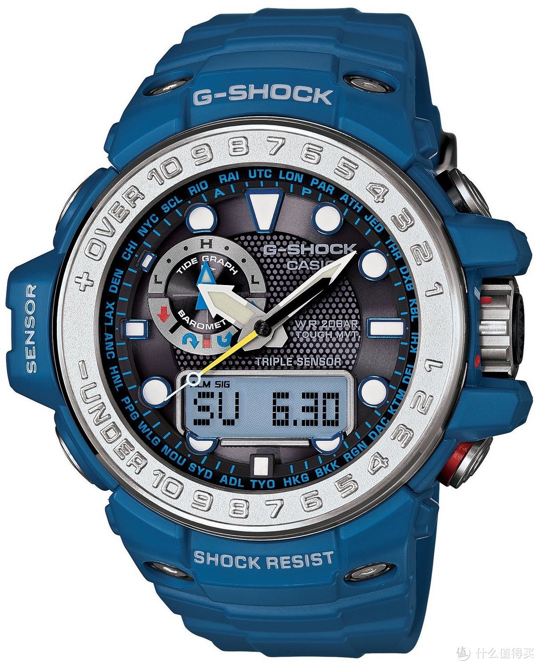 CASIO 卡西欧 G-SHOCK 航海系列 GWN-1000C 男款腕表