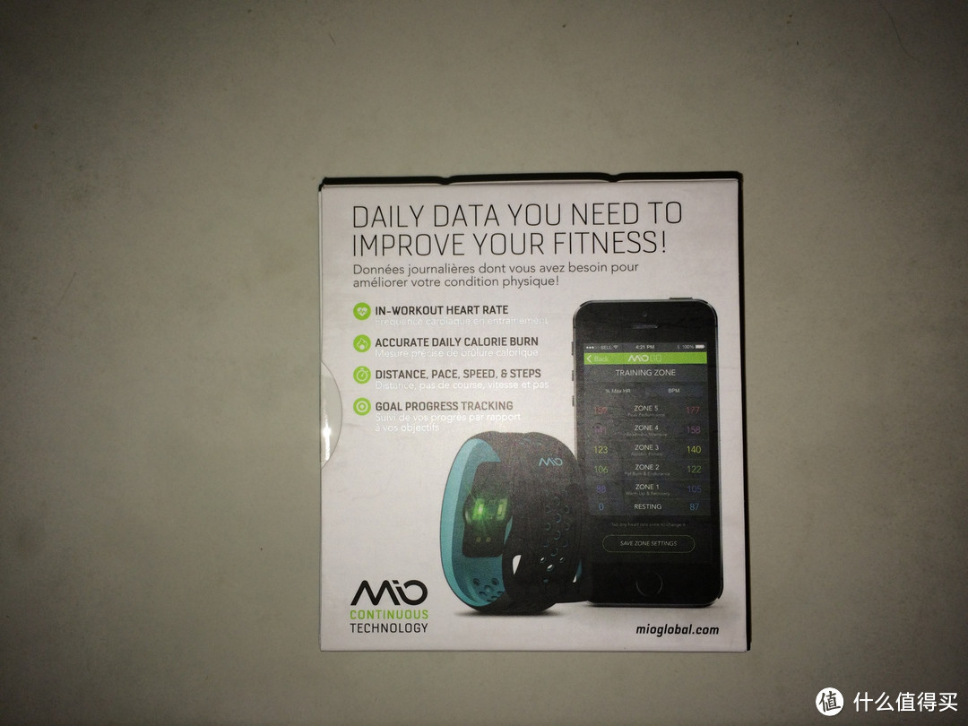 Mio FUSE Heart Rate Training + Activity Tracker 心率手环