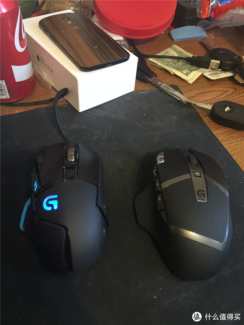 台式也爱无线！ Logitech 罗技 G602 鼠标开箱附与G502对比