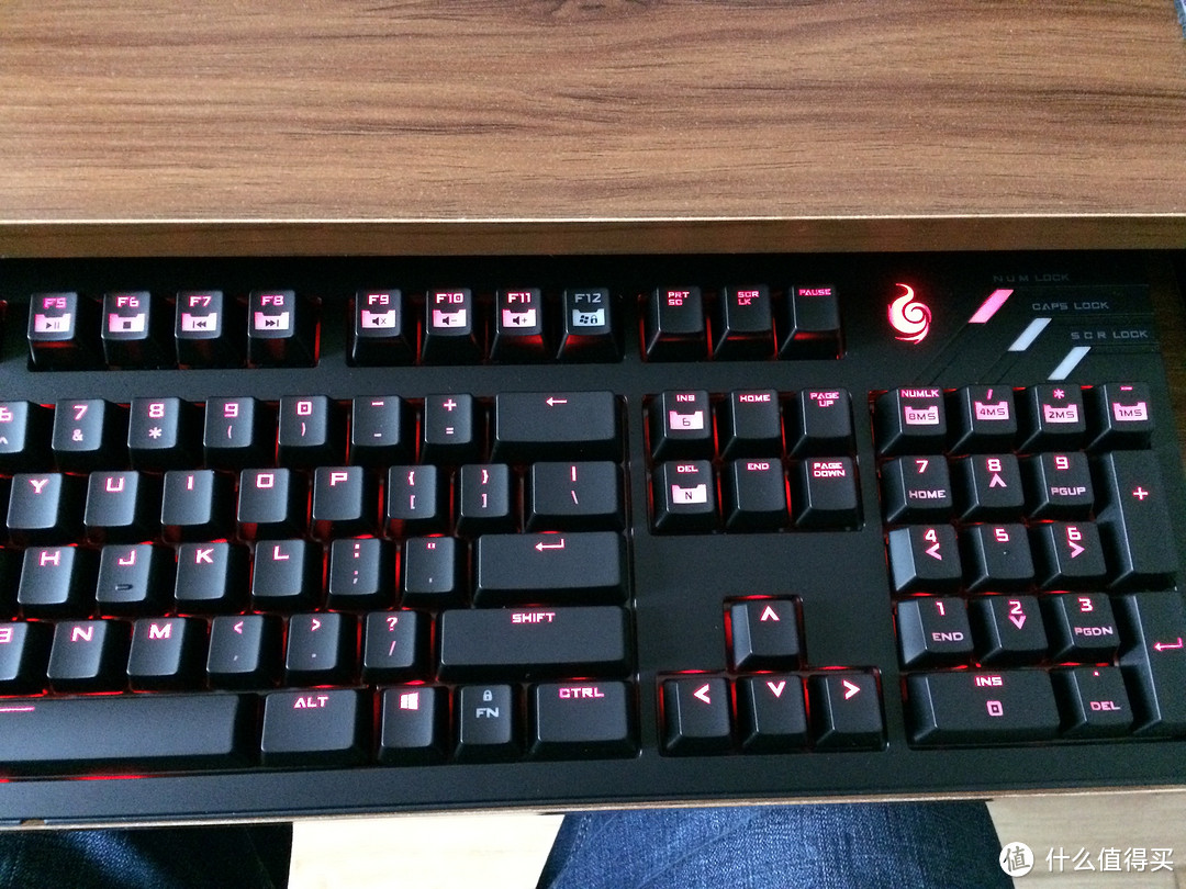我的新键盘：CoolerMaster 酷冷至尊 烈焰枪 旗舰版 红轴 游戏机械键盘