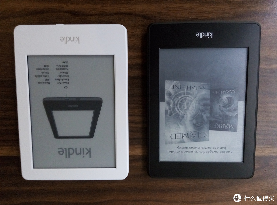 白色 499 kindle 简单对比 kindle paperwhite 2