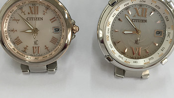 CITIZEN 西铁城 女款光动能腕表 ec1060-59w、ec1034-59w