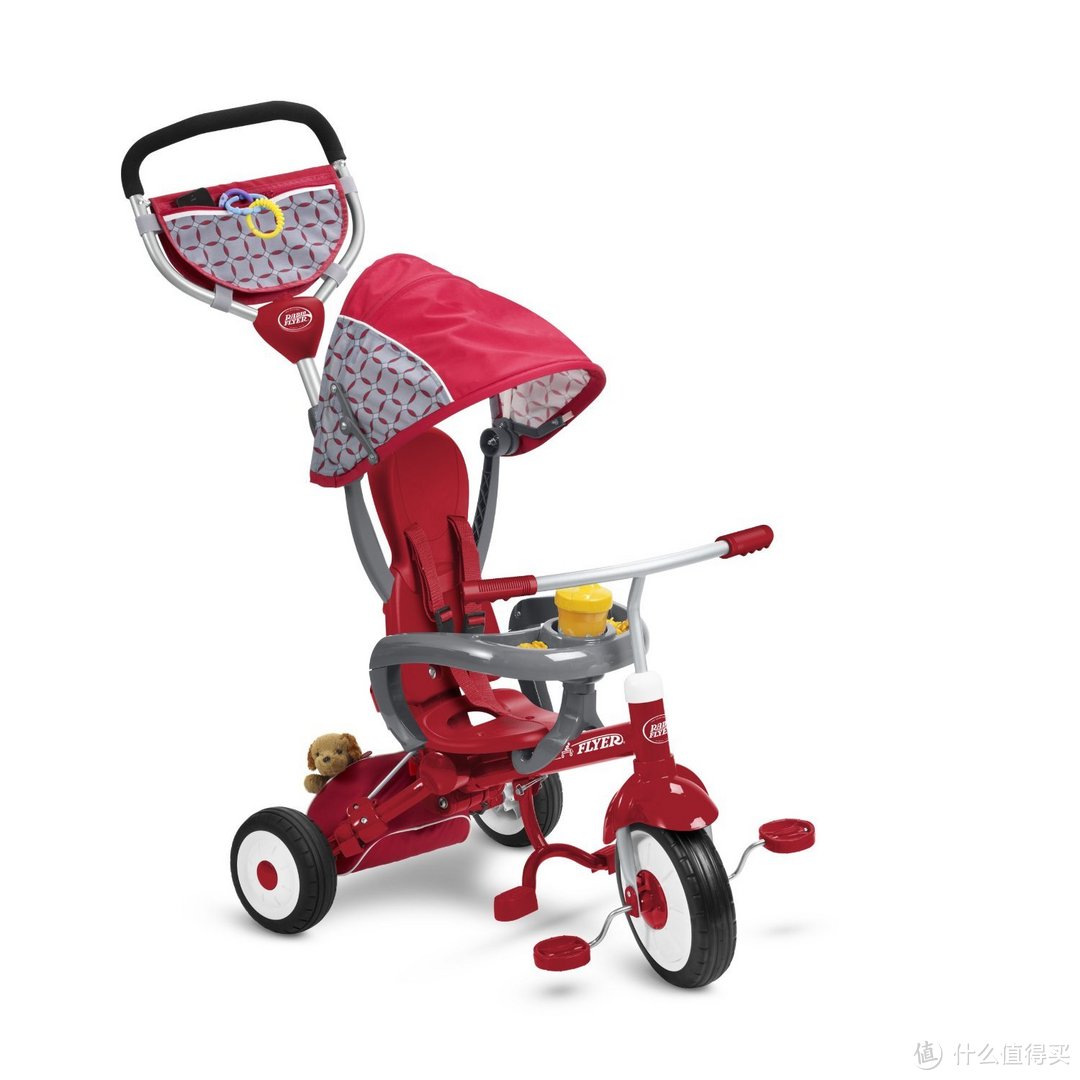 承载童真的三轮：radio flyer ezfold stroll 'n trike 折叠儿童三轮车