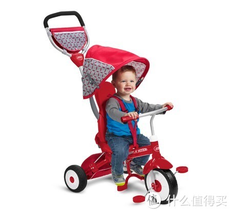 承载童真的三轮：radio flyer ezfold stroll 'n trike 折叠儿童三轮车