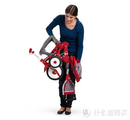 承载童真的三轮：radio flyer ezfold stroll 'n trike 折叠儿童三轮车