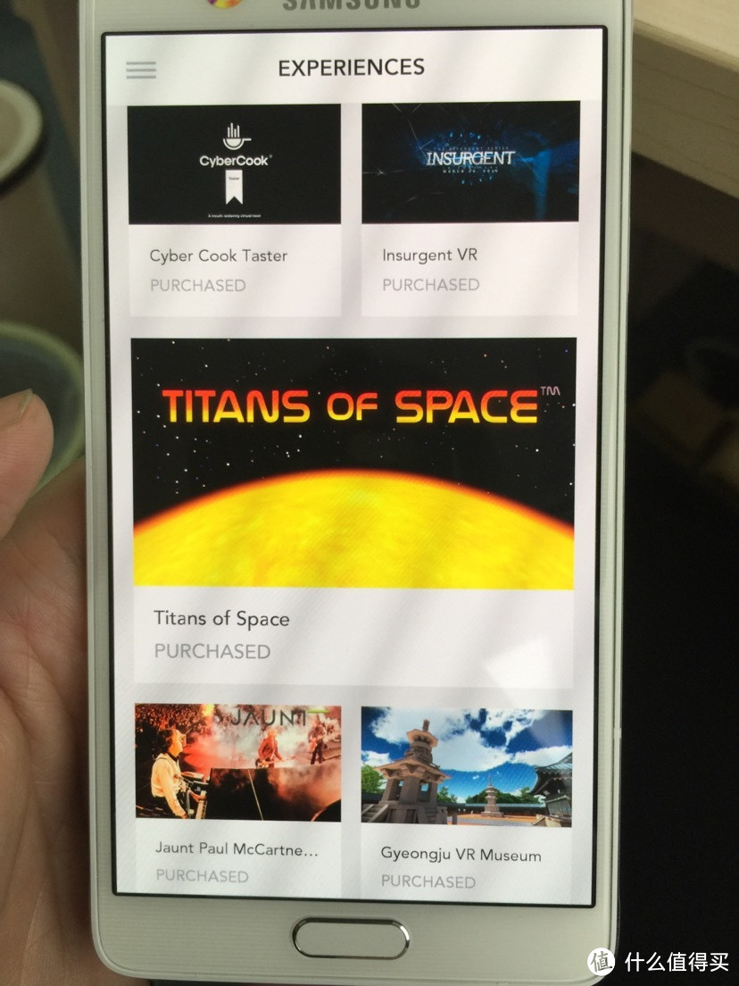 虚拟现实真的好酷：SAMSUNG 三星 Gear VR 和国行的note4 初体验