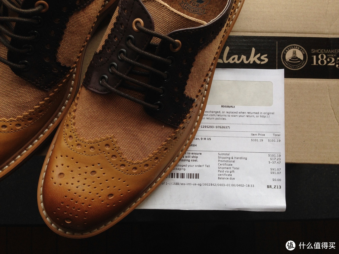 Clarks 其乐 Delsin Wing Oxford 布洛克风格牛津鞋