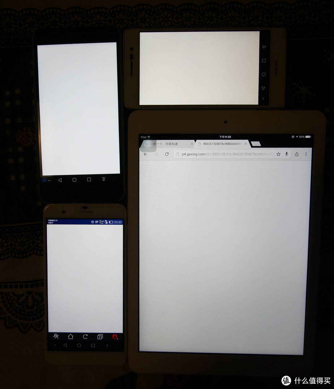 自己动手给华为 P7换屏，附P7与黑白荣耀6plus+ipad屏幕简单对比