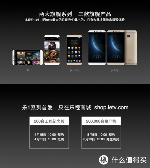 一次三款新机 + 会员定价方式：Letv 乐视 发布 超级手机 1 / 1 Pro、Max