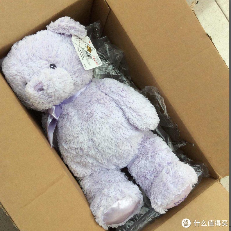 美亚直邮 Gund My First Teddy Bear Baby Stuffed Animal 泰迪熊 15寸 薰衣草色