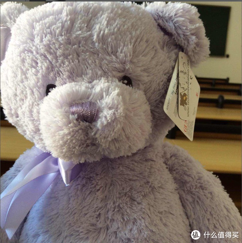 美亚直邮 Gund My First Teddy Bear Baby Stuffed Animal 泰迪熊 15寸 薰衣草色