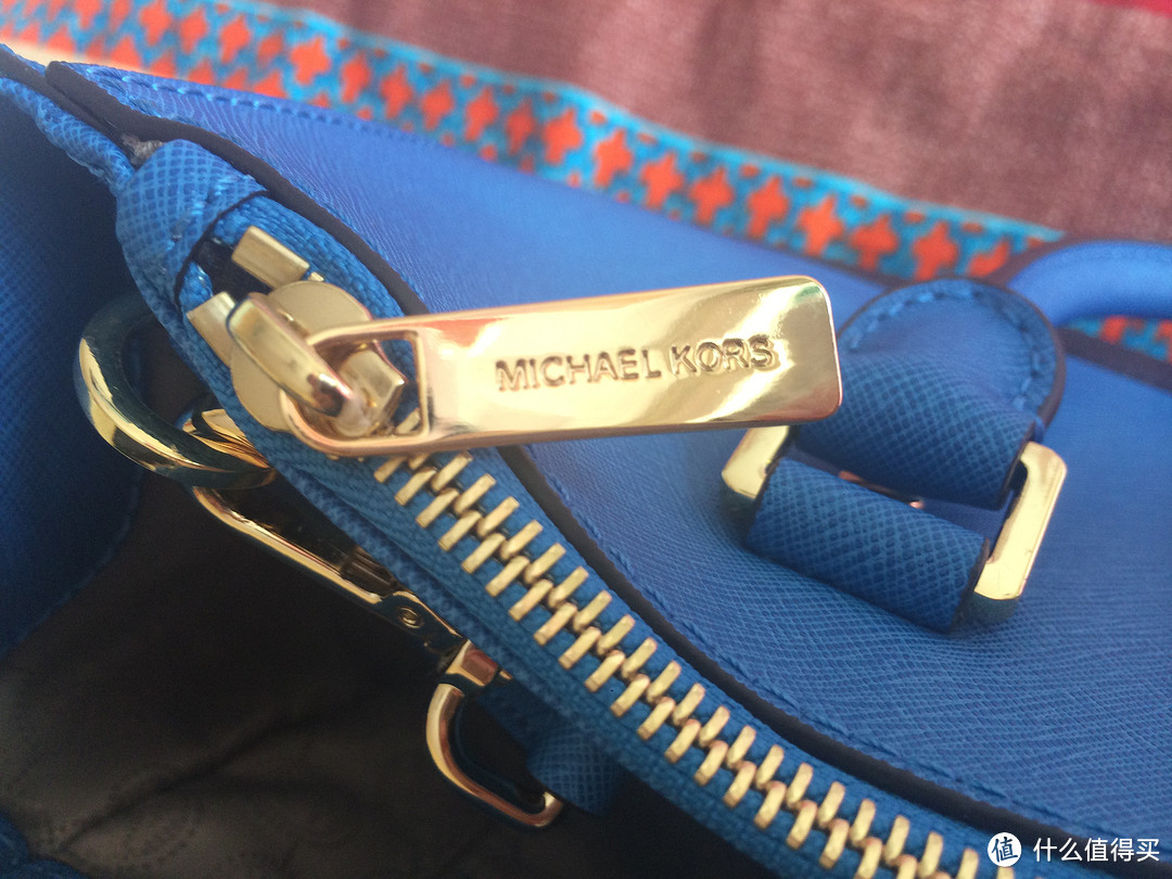 买你怎么那么难：MICHAEL Michael Kors Sutton Medium Colorblock Satchel 蓝黑拼色杀手包中号