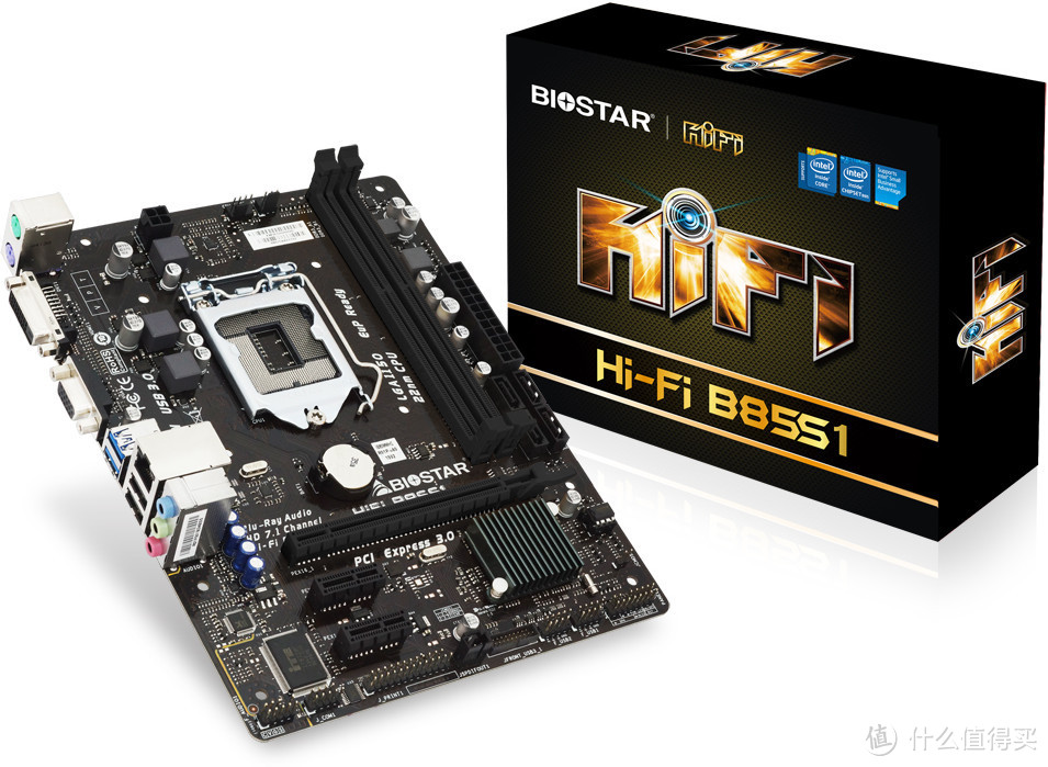 仅比Mini-ITX大一点：BIOSTAR 映泰 发布 Hi-Fi B85S1 Micro ATX主板
