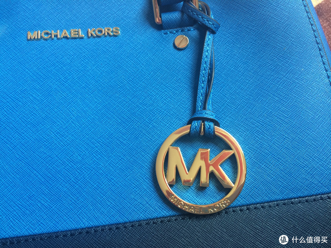 买你怎么那么难：MICHAEL Michael Kors Sutton Medium Colorblock Satchel 蓝黑拼色杀手包中号