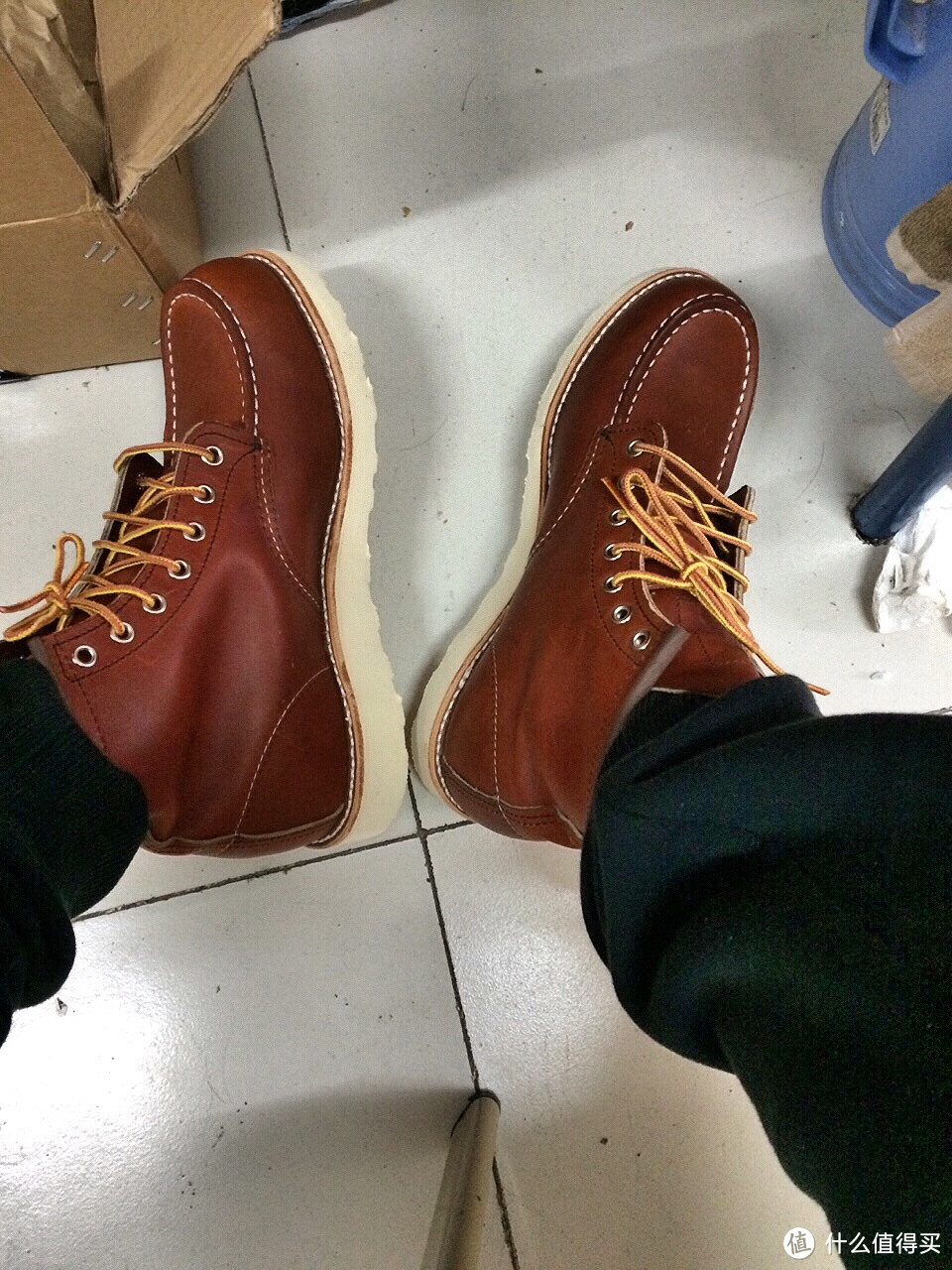 RED WING 红翼 Classic Work Moc-Toe 男靴 875