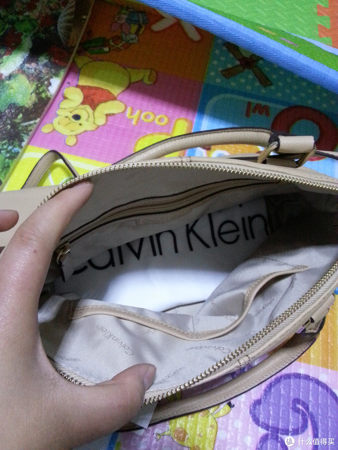 Calvin Klein Key Item Pebble Leather Satchel 女款真皮手提包