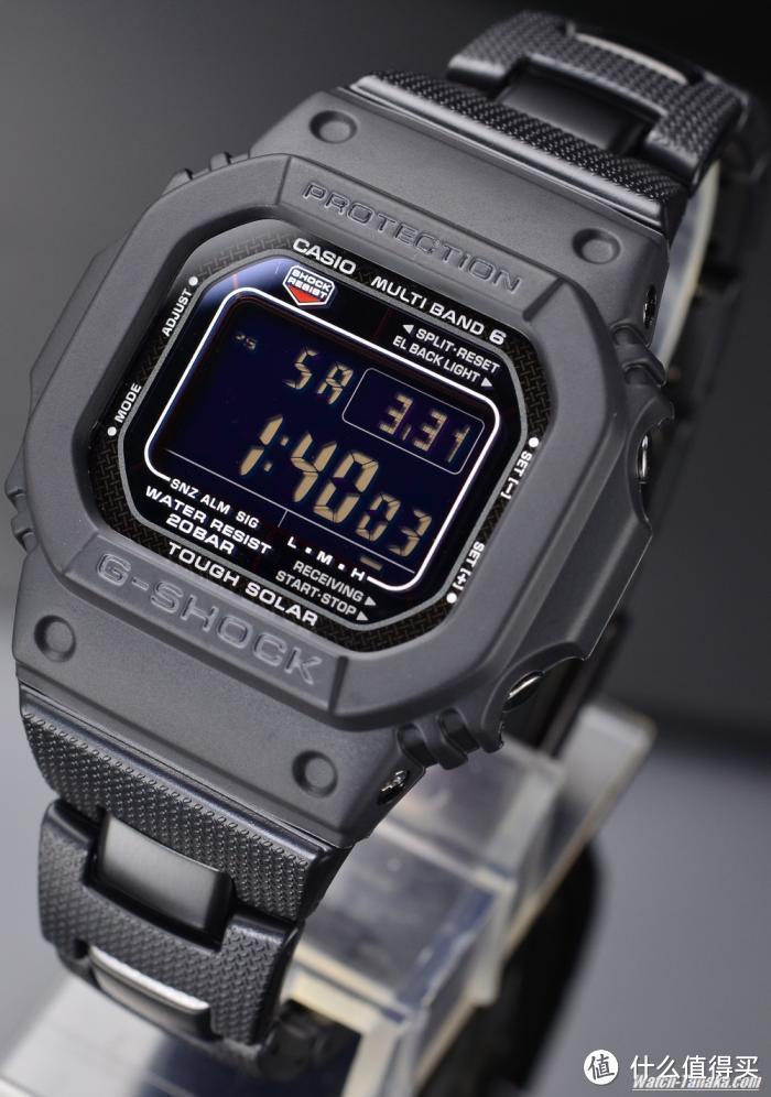 旧表新晒：CASIO 卡西欧 G-SHOCK系列 6局电波男表 GW-M5610BC-1JF