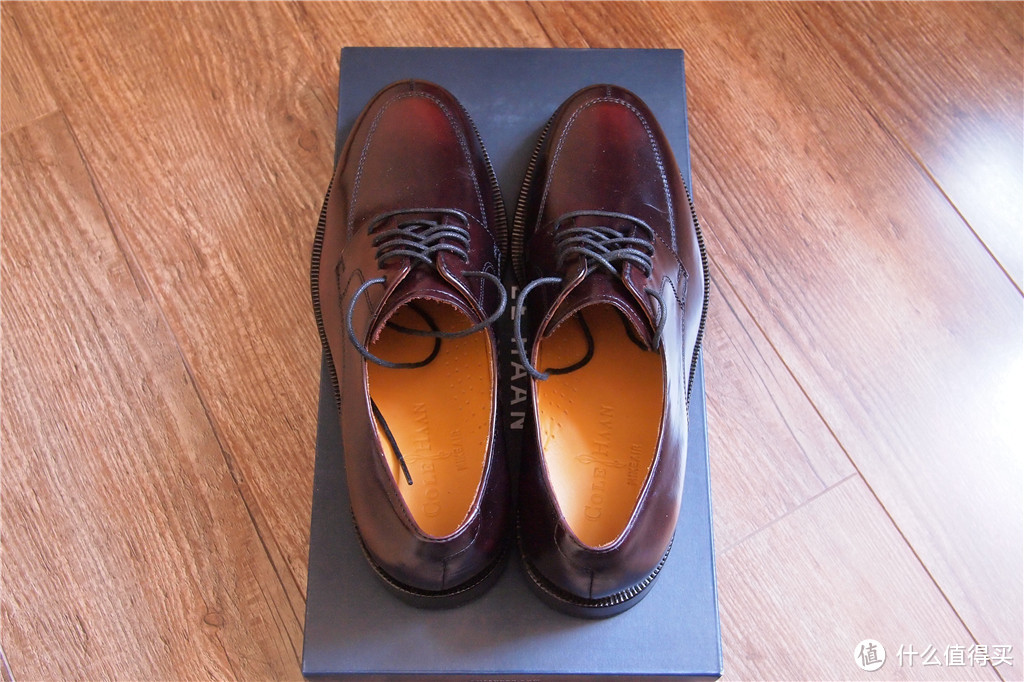 COLE HAAN 可汗 Air Carter Split Toe 男款系带皮鞋