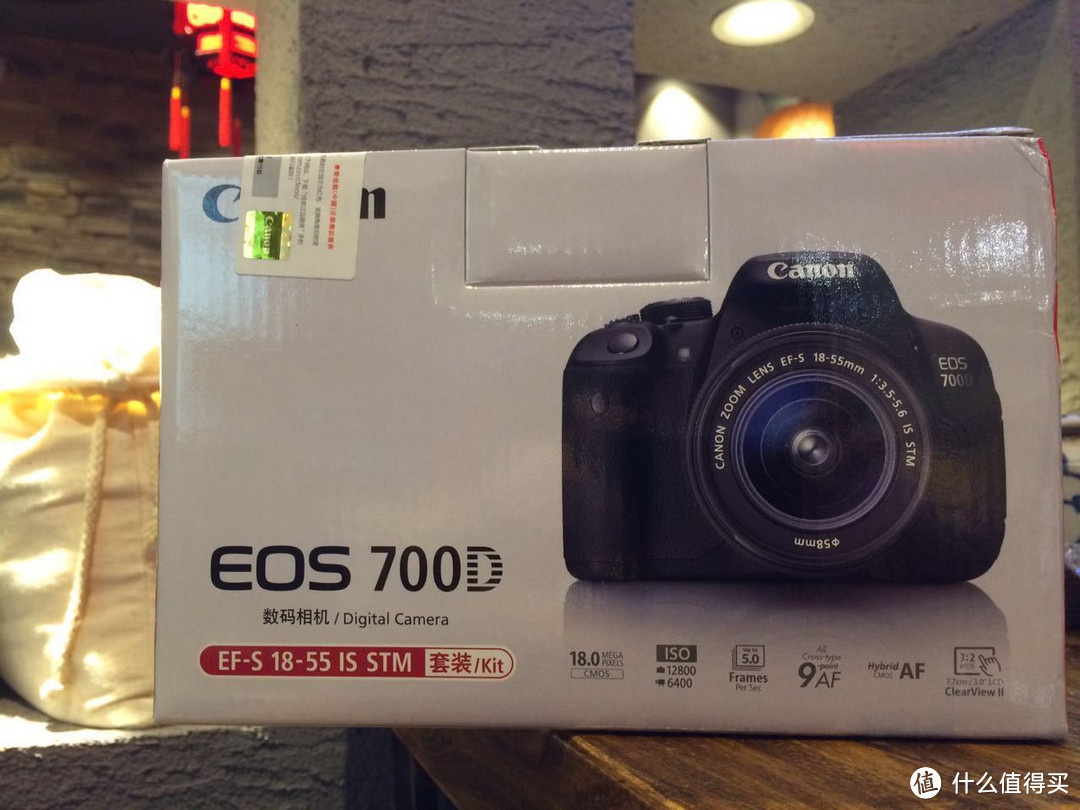 等不到天黑，拆封不会太完美：Canon 佳能 EOS 700D 数码单反套机+小痰盂+饼干头，坎坷购买记录加开箱照