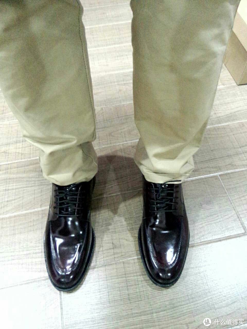 我的气垫皮鞋,时尚时尚最时尚!COLE HAAN 可汗 Air Carter Split Toe 男款系带皮鞋