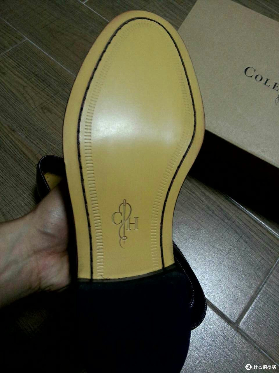 我的气垫皮鞋,时尚时尚最时尚!COLE HAAN 可汗 Air Carter Split Toe 男款系带皮鞋