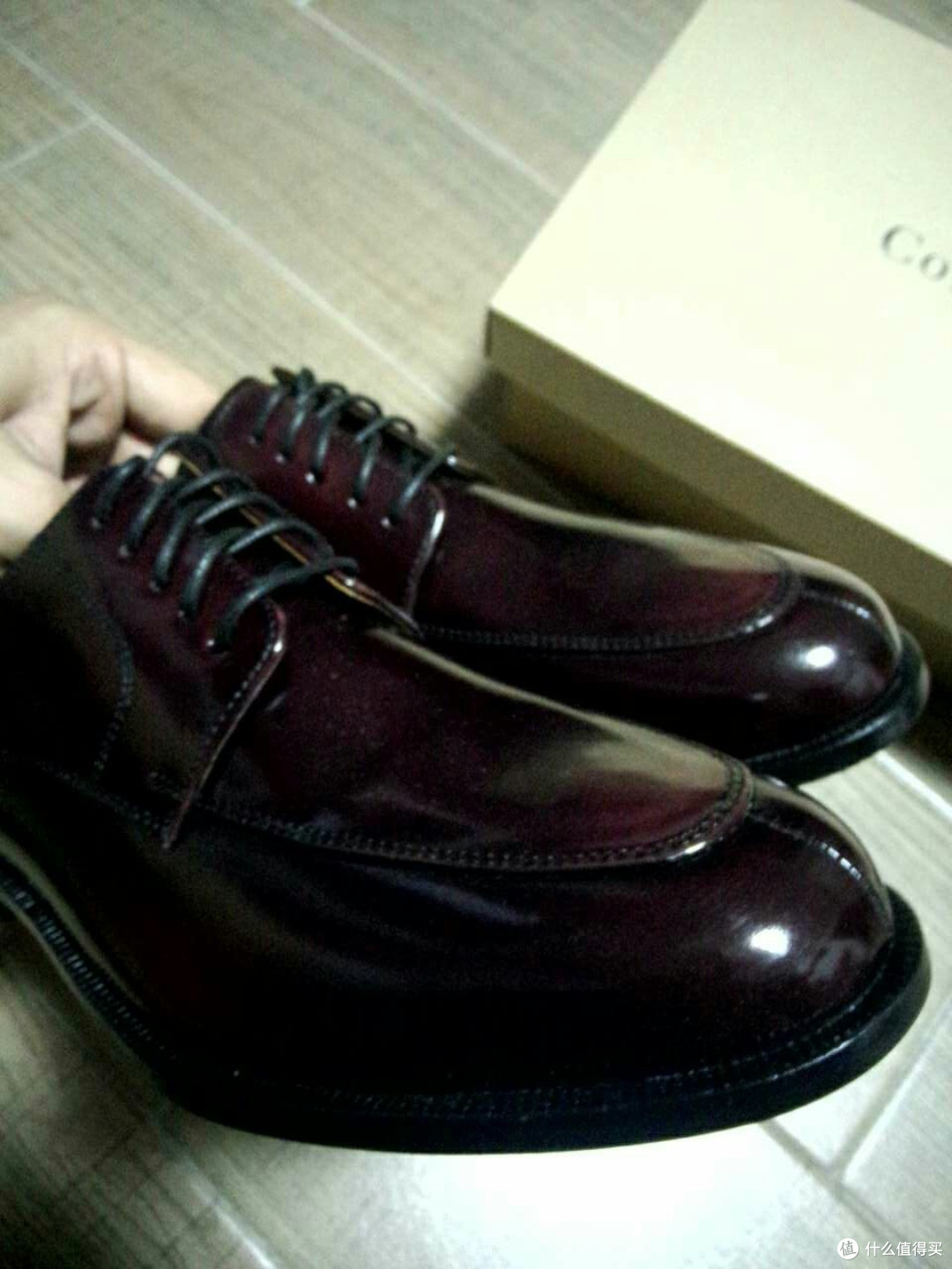 我的气垫皮鞋,时尚时尚最时尚!COLE HAAN 可汗 Air Carter Split Toe 男款系带皮鞋