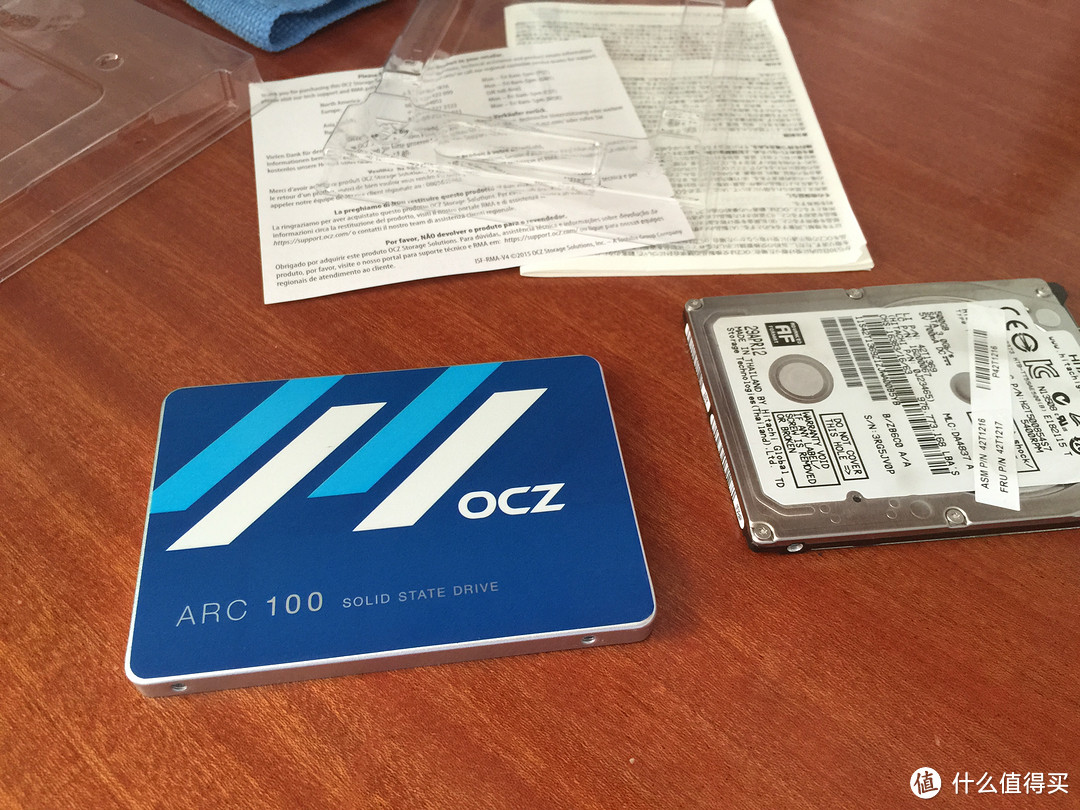 X22更换OCZ 饥饿鲨 ARC100苍穹系列 240G 2.5英寸 SATA-3 SSD固态硬盘