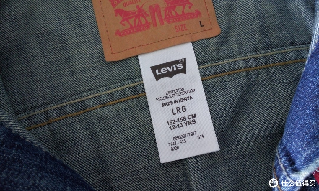 Levi's 李维斯童装牛仔衣晒单及尺码建议