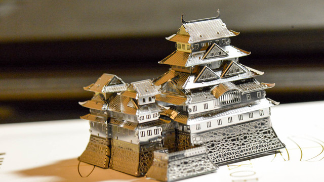 权当保持一些童趣:姬路城 金属拼图模型 拼装体验
