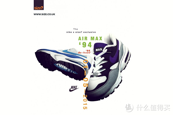 经典复古跑鞋重回鞋架：Nike 与 size? 再携手共推 Nike Air Max 94 OG