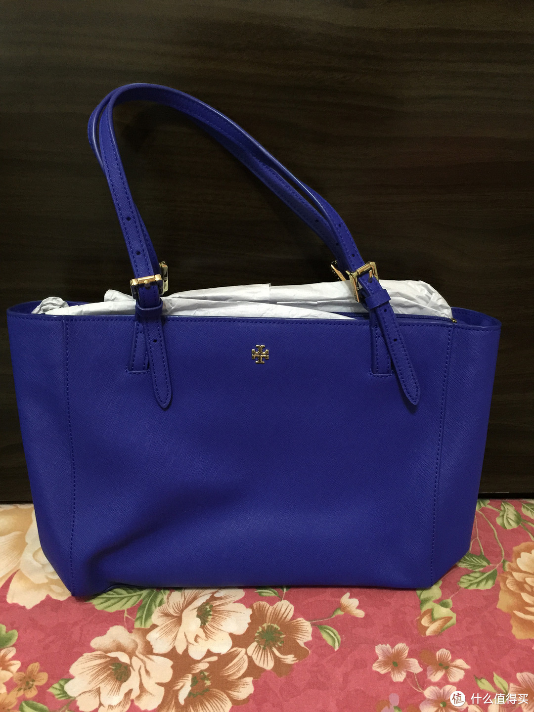 努力工作买包包！入手 Tory Burch York Saffiano Leather 手提包