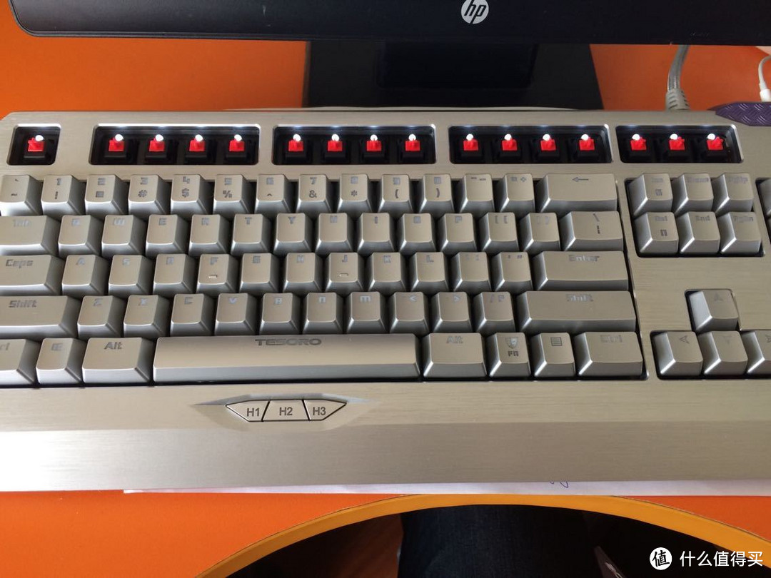 TESORO 铁修罗TS-G3NL机械键盘 圣剑红轴+Logitech 罗技T620 G400S鼠标