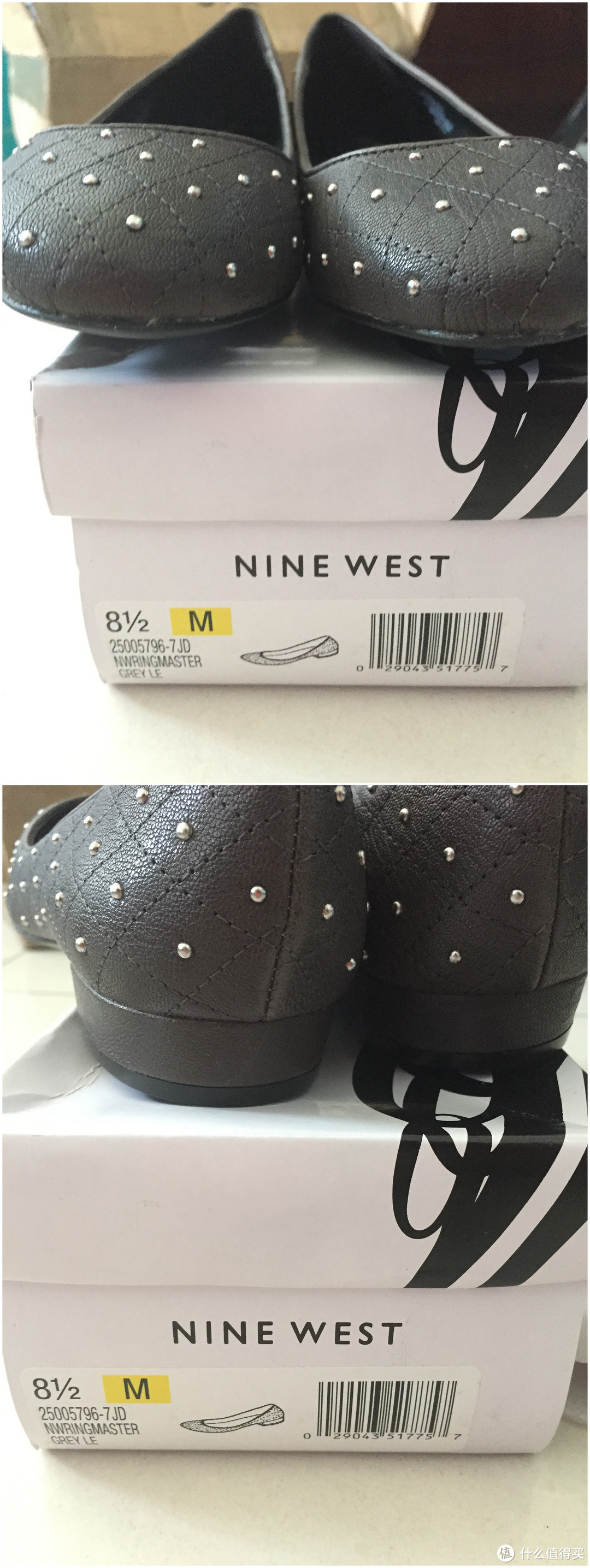 ecco爱步 豹纹单鞋 & Nine West 玖熙 钉珠单鞋