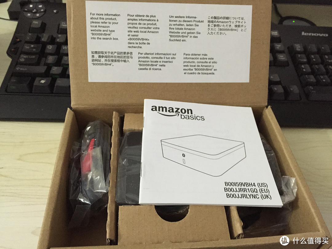 AmazonBasics 亚马逊倍思蓝牙4.0音频接收器开箱及体验