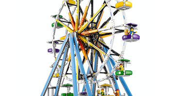 可加装电动、有好多人仔的大套件：乐高 10247 Ferris Wheel 摩天轮 本月开卖