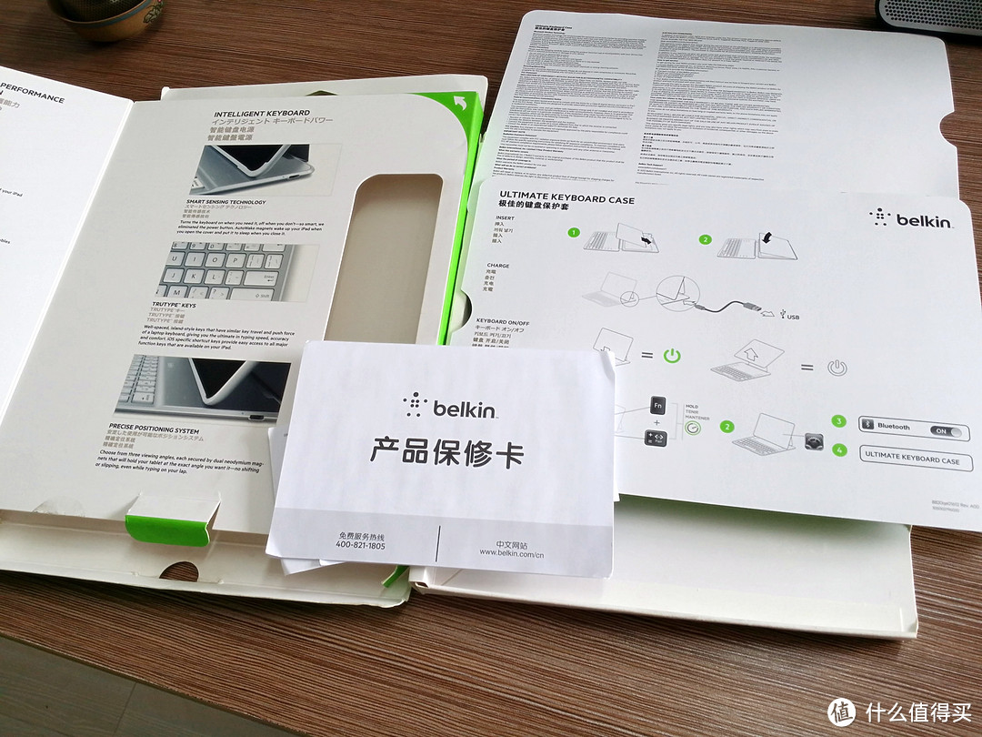 iPad的小伙伴们：Belkin 贝尔金蓝牙键盘一体保护套、Belkin 贝尔金 Fusive蓝牙音箱和迷你电脑袋