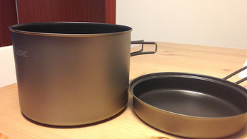 STOIC Ti 1.6L Pot + Fry Pan Set 户外钛锅