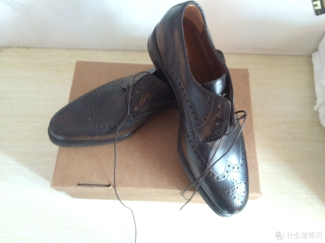 迟到的生日礼物之一：a.testoni 铁狮东尼雕花版男士皮鞋