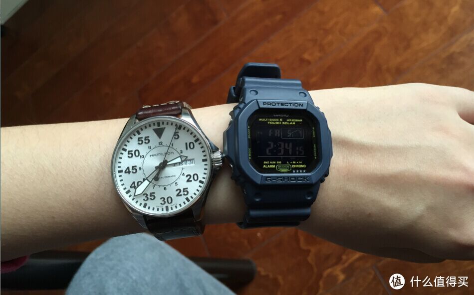 日本乐天购入Hamilton H64425555 卡其飞行员 & CASIO 卡西欧 GW-M5610nv