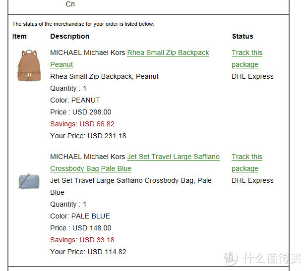 尼曼免费直邮 包税5天到手：MICHAEL Michael Kors Rhea Small Zip 双肩包、Jet Set Travel Large Saffiano 斜挎包