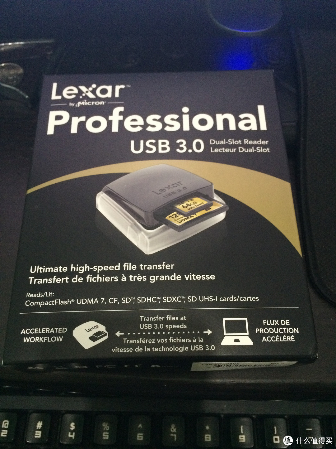 第一次海淘的小物件：Lexar 雷克沙 USB 3.0 双卡槽读卡器