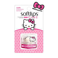 好涂又好看：曼秀雷敦 Softlips 推出Hello Kitty主题限量 Cube 立方体唇膏