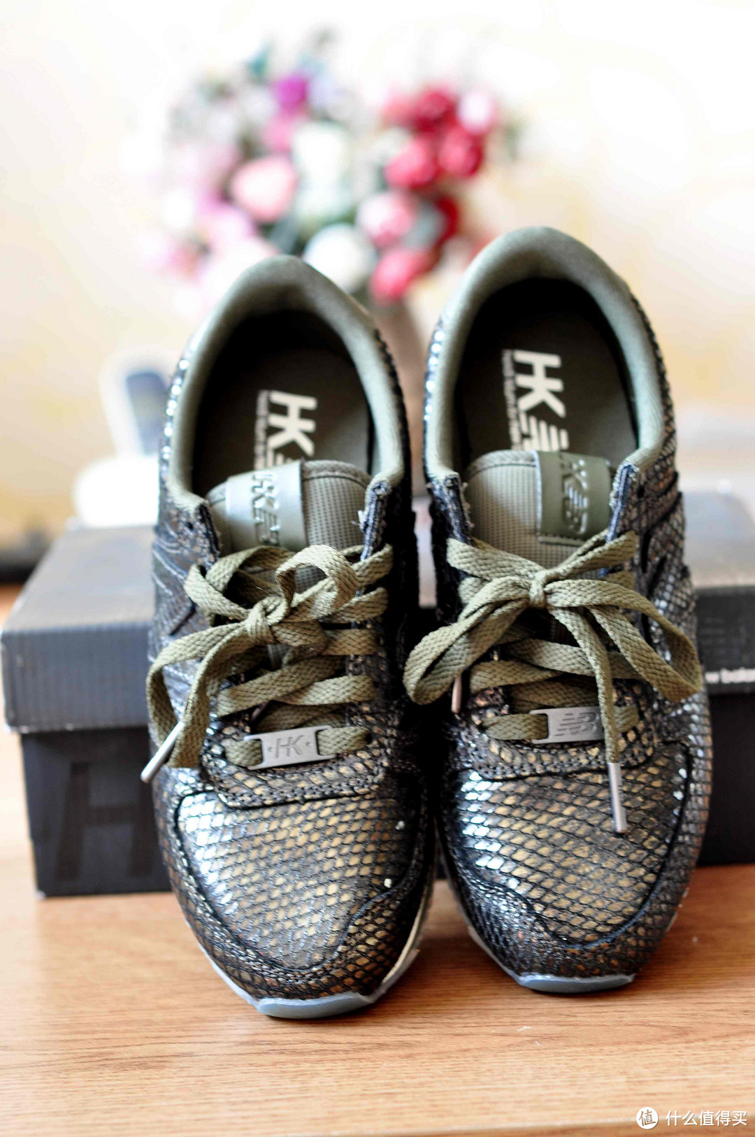 HKNB特别版 Heidi Klum for New Balance WL420 女款蛇皮纹运动鞋