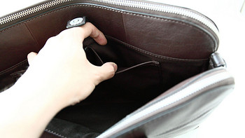 化石 Mercer Leather Top Zip Workbag 男款公文包使用总结(包带|拉链|厚度|金属扣件|优点)