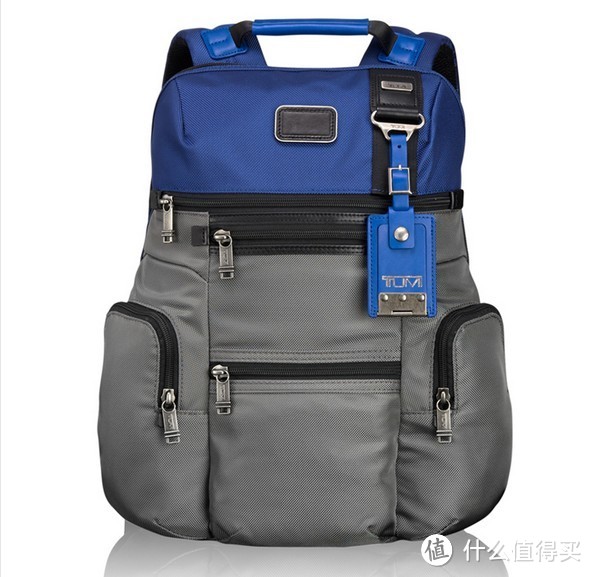 2015款 Tumi 塔米 Alpha Bravo Day Knox Backpack 蓝灰配色双肩包